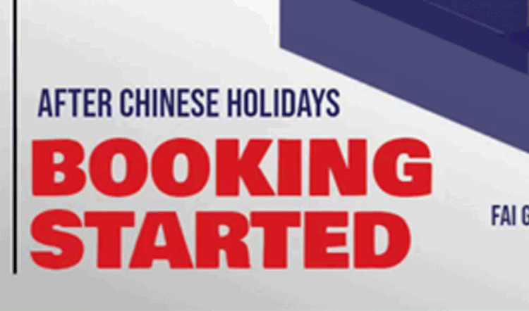 After Chinese Holidays Booking Started